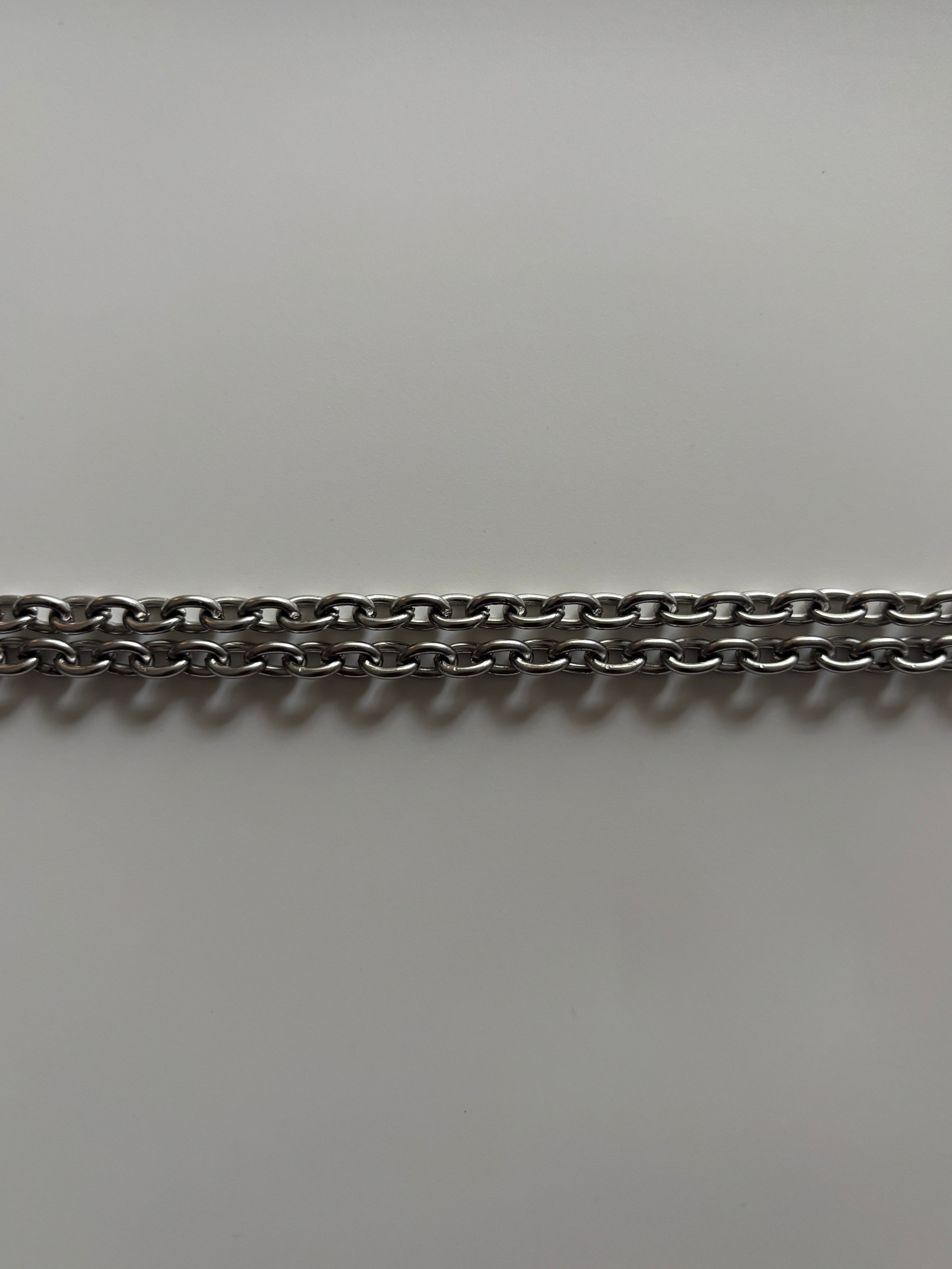 Chrome Droplet Necklace
