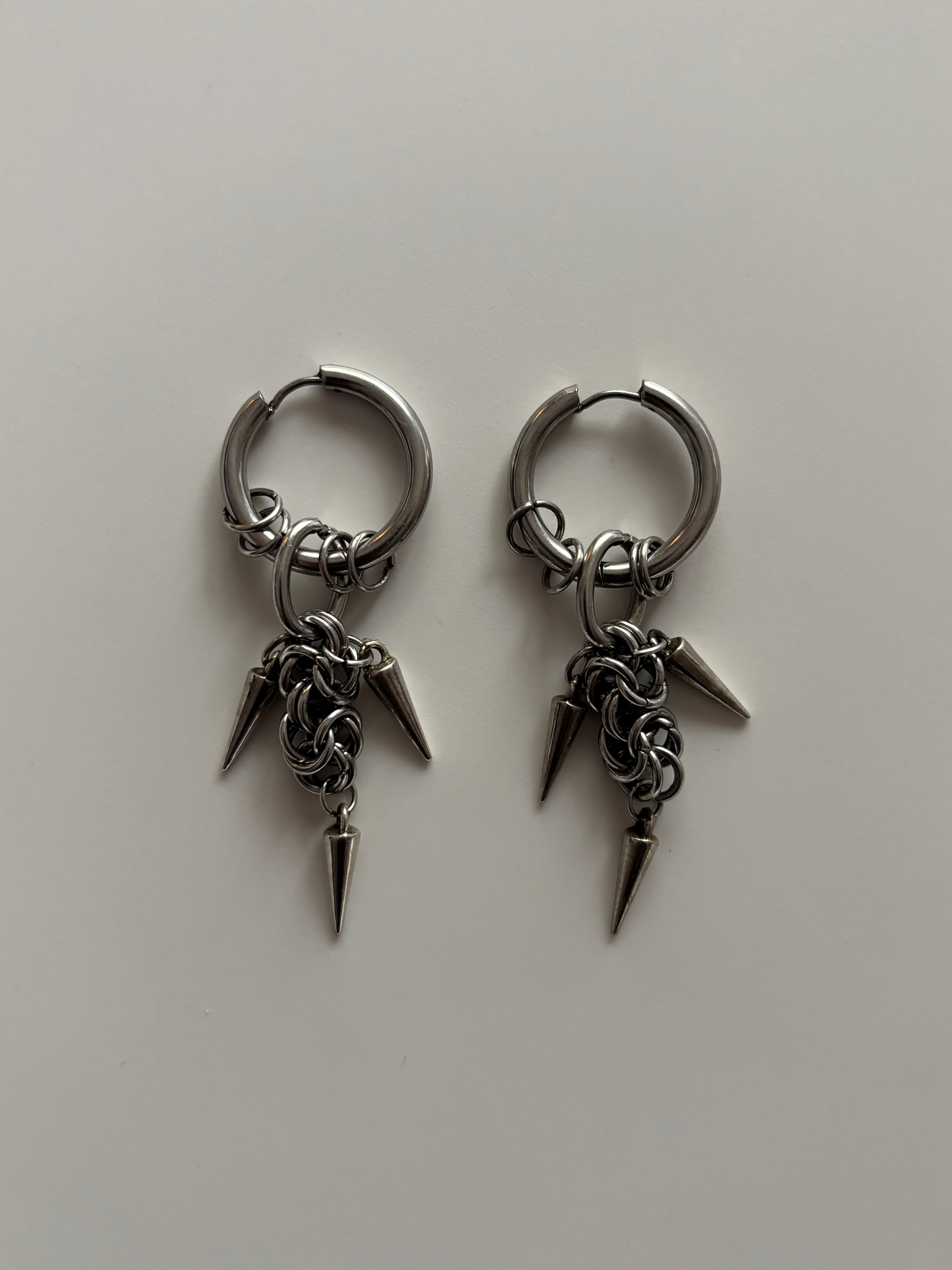 Spiked Xl Hoops