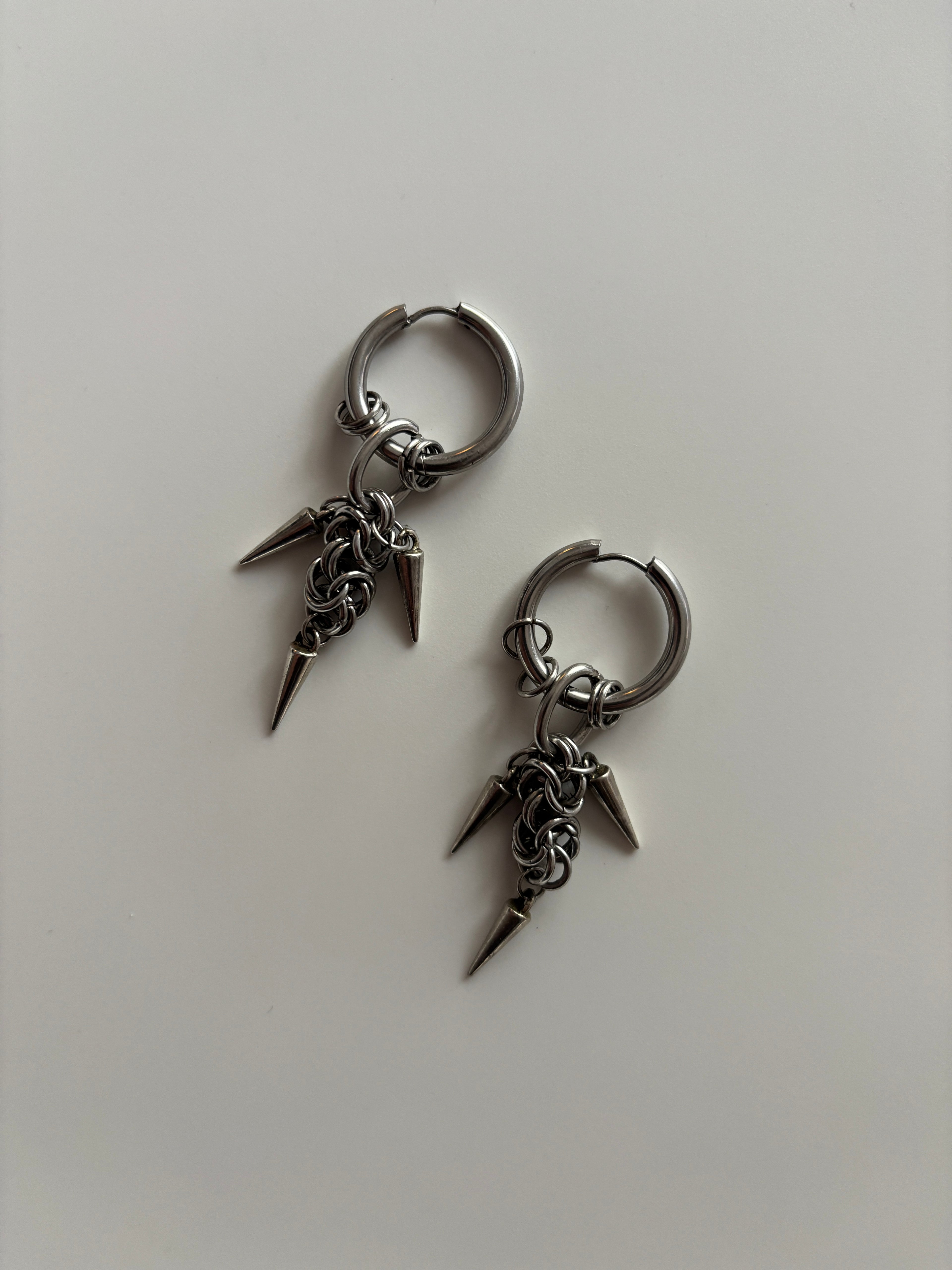 Spiked Xl Hoops