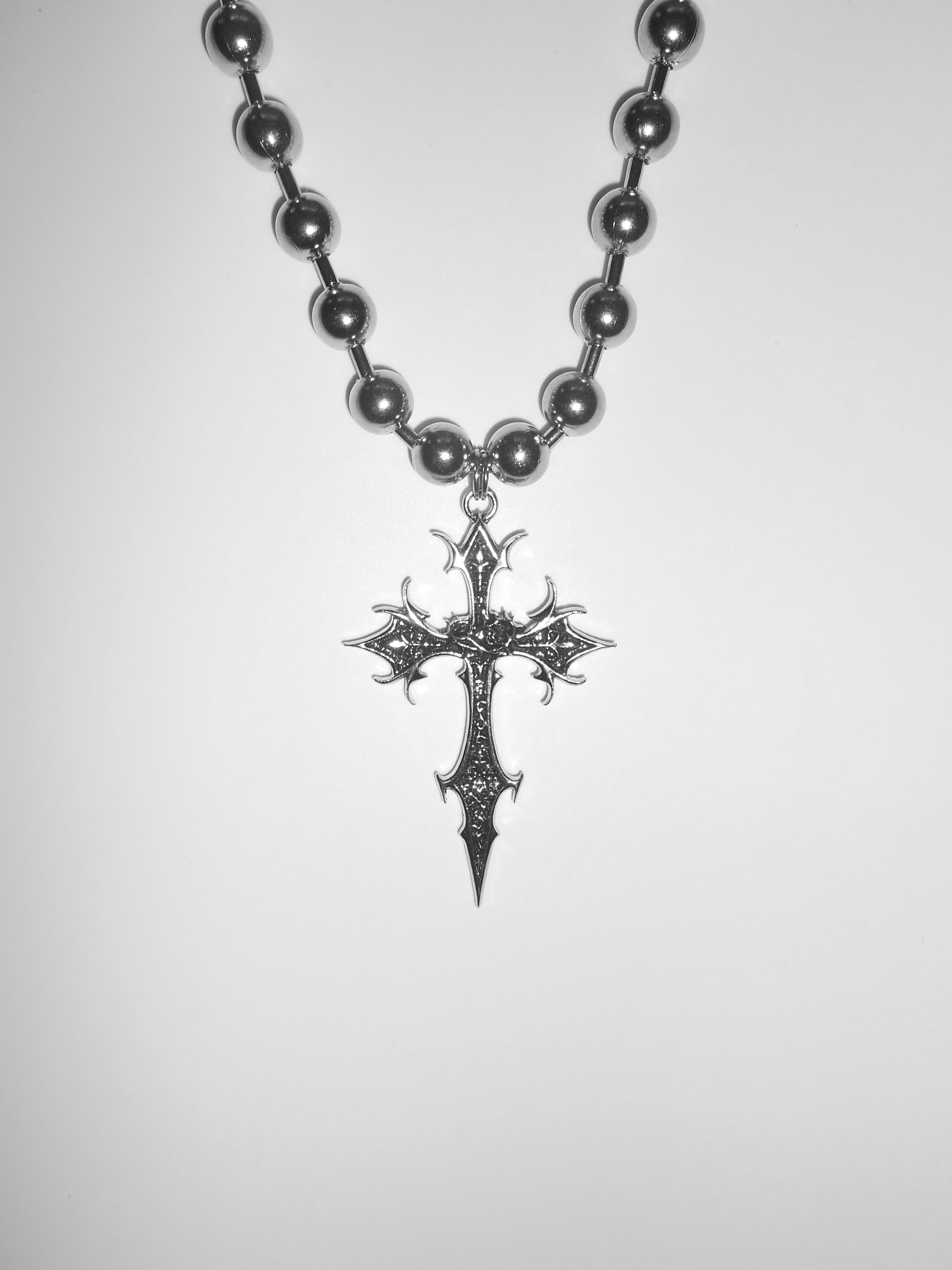 Razor Cross Necklace