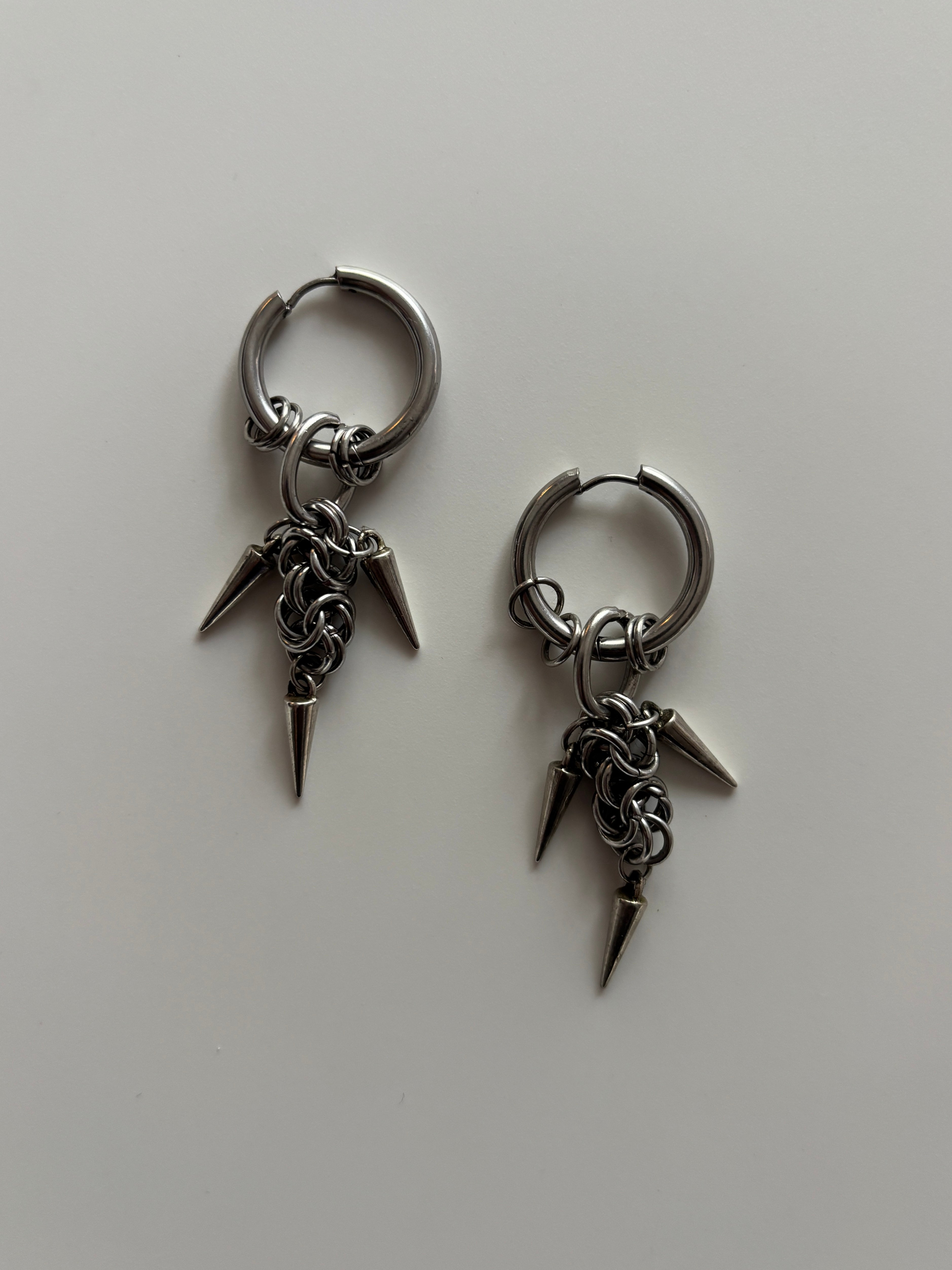Spiked Xl Hoops