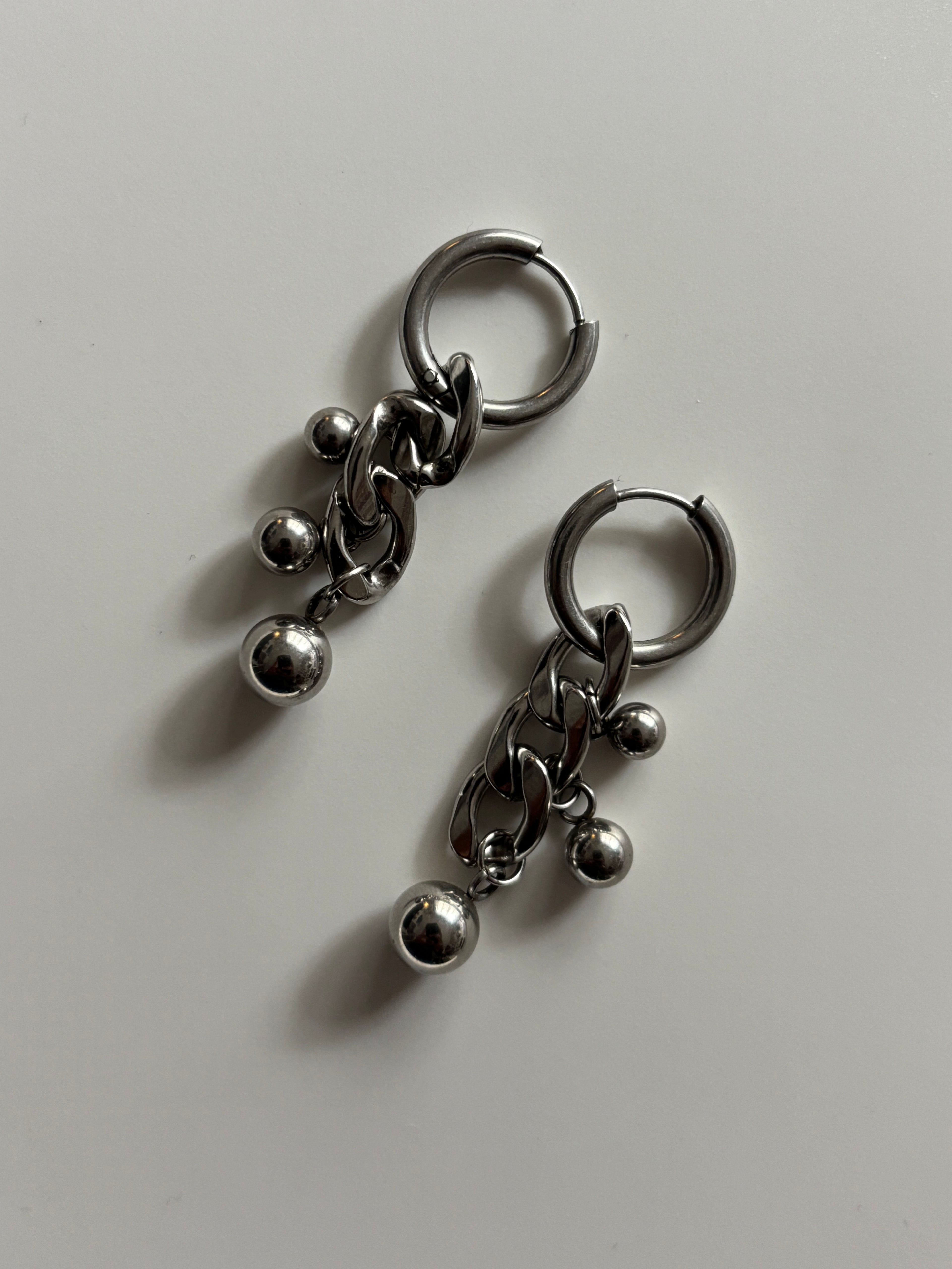 Chrome Orb Earrings