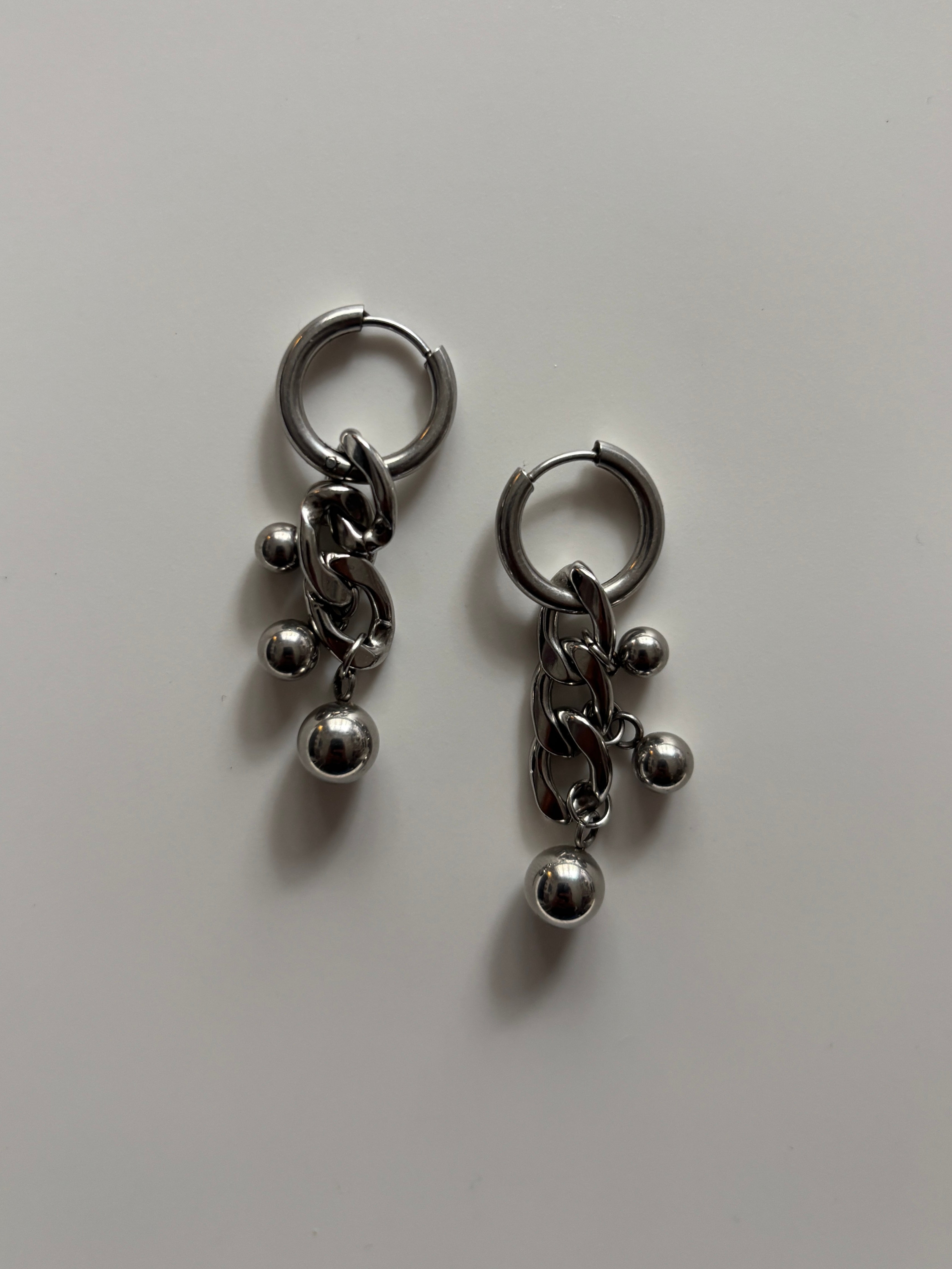 Chrome Orb Earrings